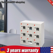 9 Slots Aluminum Alloy Cell Phones Storage Cabinet Wall Mounted Or Freestanding