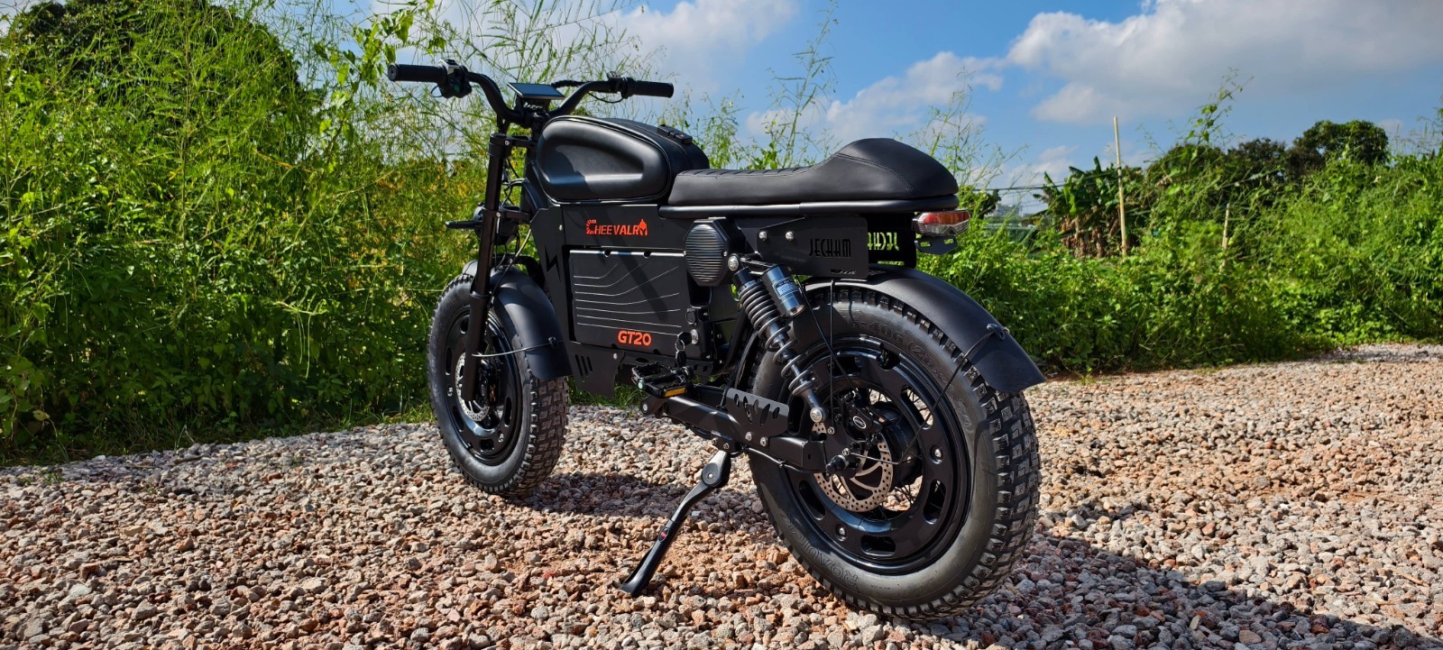 Electric Dirt Bike 6000W Dual Motor 60V 43AH E-Motorcycle 20" Fat E-bike 45 MPH