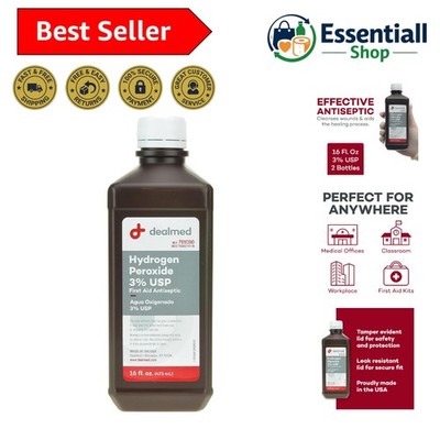 Hydrogen Peroxide 3% USP   16 fl. oz.  Made Hydrogen Peroxide Cleaner, Hydrog...