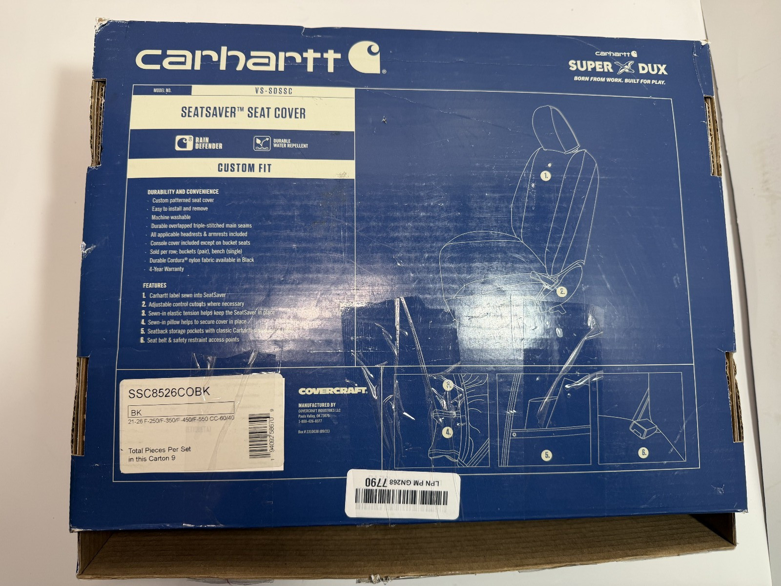 Covercraft Carhartt Super Dux SeatSaver Custom Seat Covers 21-26 Ford F250 F350
