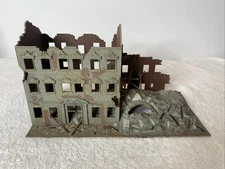 Vintage POLA Model HO Scale Bombed Out Rubble War Torn Building Made In Germany