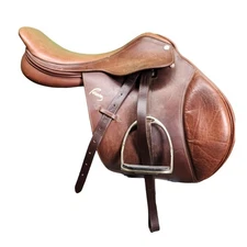 17" Pessoa Close Contact Jumping English Saddle - XL