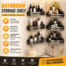 Stainless Steel Shower Caddy Bathroom Storage...