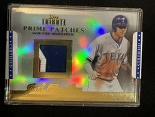2012 Topps Tribute #PP-JH Josh Hamilton Prime Patches Jersey Relic #/24