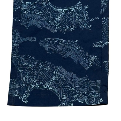 William Murray Murray Bay All-Over Golf Course Map Pattern Navy Golf Pant Men 30 - Picture 6 of 21
