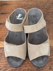 2 Pair~36~MEPHISTO + PORTANIA~Sandals~NUBUCK LEATHER~2-Strap~COMFORT SLIDES~MINT — photo 3
