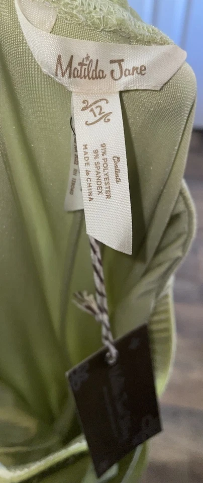 NUEVO Pantalones con Volantes de Terciopelo Verde Lima Verde Terciopelo Huerto Niña 12 Foto 3 de 3