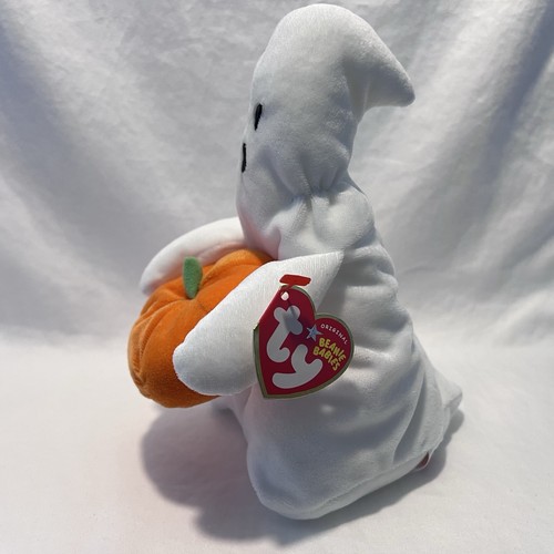 Ty Beanie Baby GHOUL the Halloween Ghost Vintage Ty Plush Stuffed Toy - Picture 2 of 3