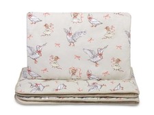 Goose and Mouse All-Season Filled Cotton Bedding Set, 100x135/40x60 cm Sensillo