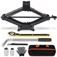 Scissor Car Jack 2 Ton 4409 Lbs Tire Changing Kit With Lug Wrench - 2t Scissor Car Jack 2 Ton 4409 Lbs Tire Changing Kit With Lug Wrench - 2t