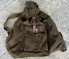 Alter Uniform Leder Leinen Rucksack Ausr&uuml;stung getragen Deutsches Reich 1-2WK