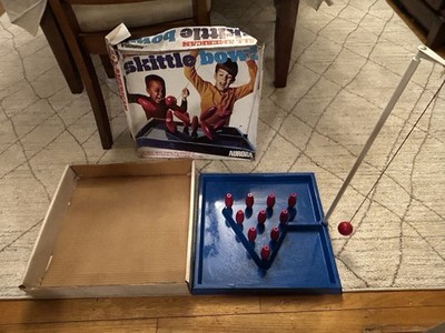 Skittle Bowl Game All American by Aurora Vintage 1970 Complete In Box USA Made