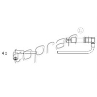Topran ZüNdleitungssatz ZüNdkabel FüR VW Golf IV 1.4 16V 1.6 Audi A2 Leon