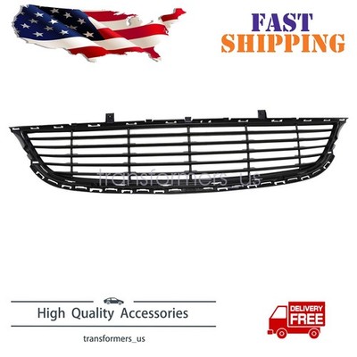 Bumper Grille For 2015-2017 Chrysler 200 Textured Black Plastic Front 68202988AC