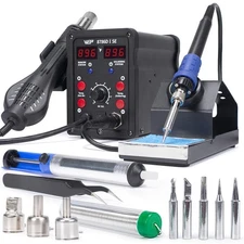 WEP 8786D-I 2IN1 Soldering Station Hot Air Gun Heat Rework SMD Welding Tool Kit