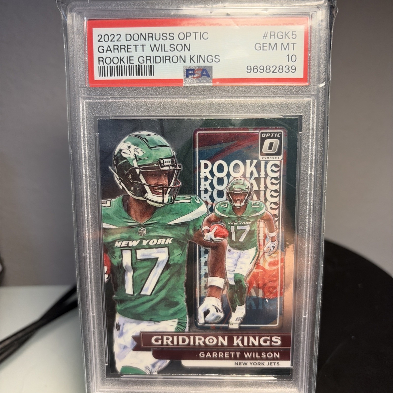 Garrett Wilson Panini Donruss Optic Rookie Gridiron Kings #RGK5 Base