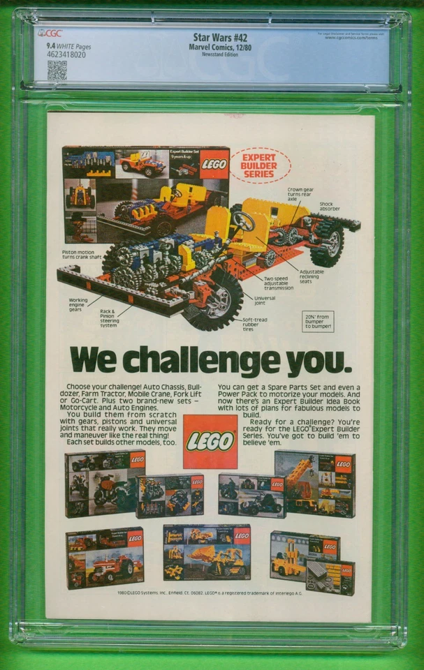 STAR WARS 42 CGC 9.4 NEWSSTAND WHITE PAGES - 1ST APPEARANCE OF BOBA FETT (1980) - Image 2 of 2