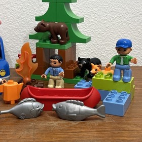 Huge Lego Duplo Mixed Lot Airport Forest Camping Pizza Restaurant INCOMPLETE