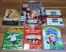 Fußball WM DVD Sammlung (6 DVD's) Neuwertig/Schutzhüllen und NEU/OVP