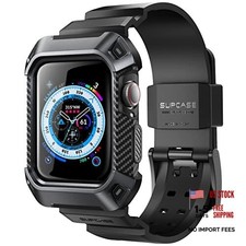 for Apple Watch 9/8/7/6/5/4/SE 45/44mm Case with Band Unicorn Beetle Black