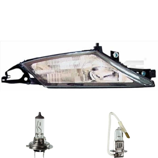 Scheinwerfer Frontscheinwerfer Rechts H7 H3 FüR Lancia Y 840A Inkl. Osram Lampen-image
