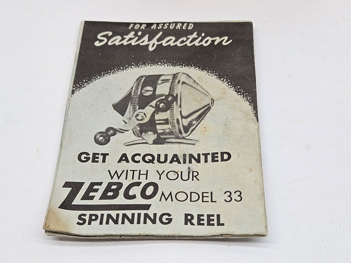 Vintage Zebco Spinning Fishing Reel Model 33 w/ Original Box | eBay