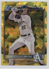 2025 Bowman Sapphire Chrome Prospects Yellow 4/75 Will Simpson #BCP-35 19yg