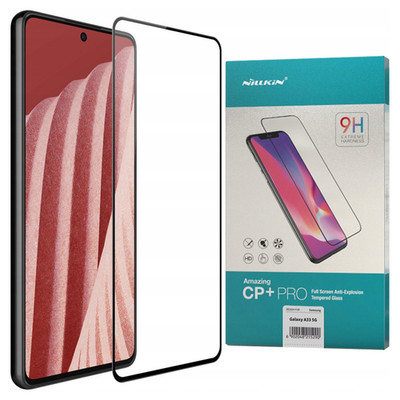 NILLKIN GEHÄRTETES GLAS FÜR SAMSUNG GALAXY A73 CP+PRO 9H 0,2 MM VOLLBILD