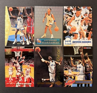 Anfernee Hardaway 6 Card Lot SP NBA Hoops Skytech Pacific Crown Rookie Magic 90s