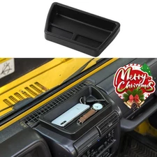 For Jeep Wrangler TJ 1997-2006 Dash Center Console Storage Box Tray Holder Black