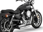 Vance & Hines Shortshots Staggered Full Exhaust System Chrome #17219
