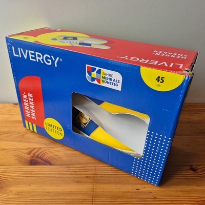 LIDL Limited Edition Herrensneaker 45 Livergy 50 Jahre mehr als günstig EST 1973