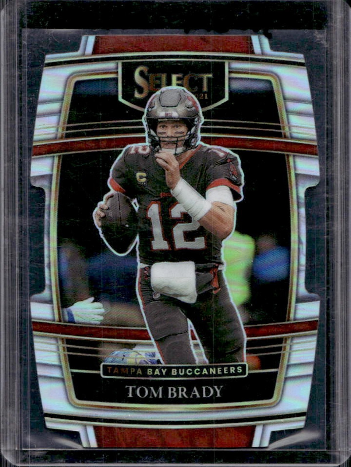 2021 Panini Select Tom Brady Silver Prizm Die Cut Concourse #1 Buccaneers