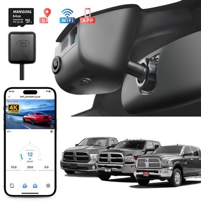 Mangoal Front 4K OEM Dash Cam für 4th Gen Dodge RAM 1500/2500/3500 2013-2018 GPS