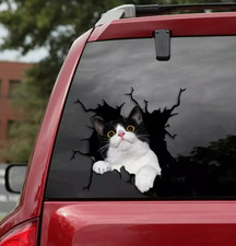 Funny Tuxedo Cat decal,Cat decal, window decal,pet sticker,animal decal
