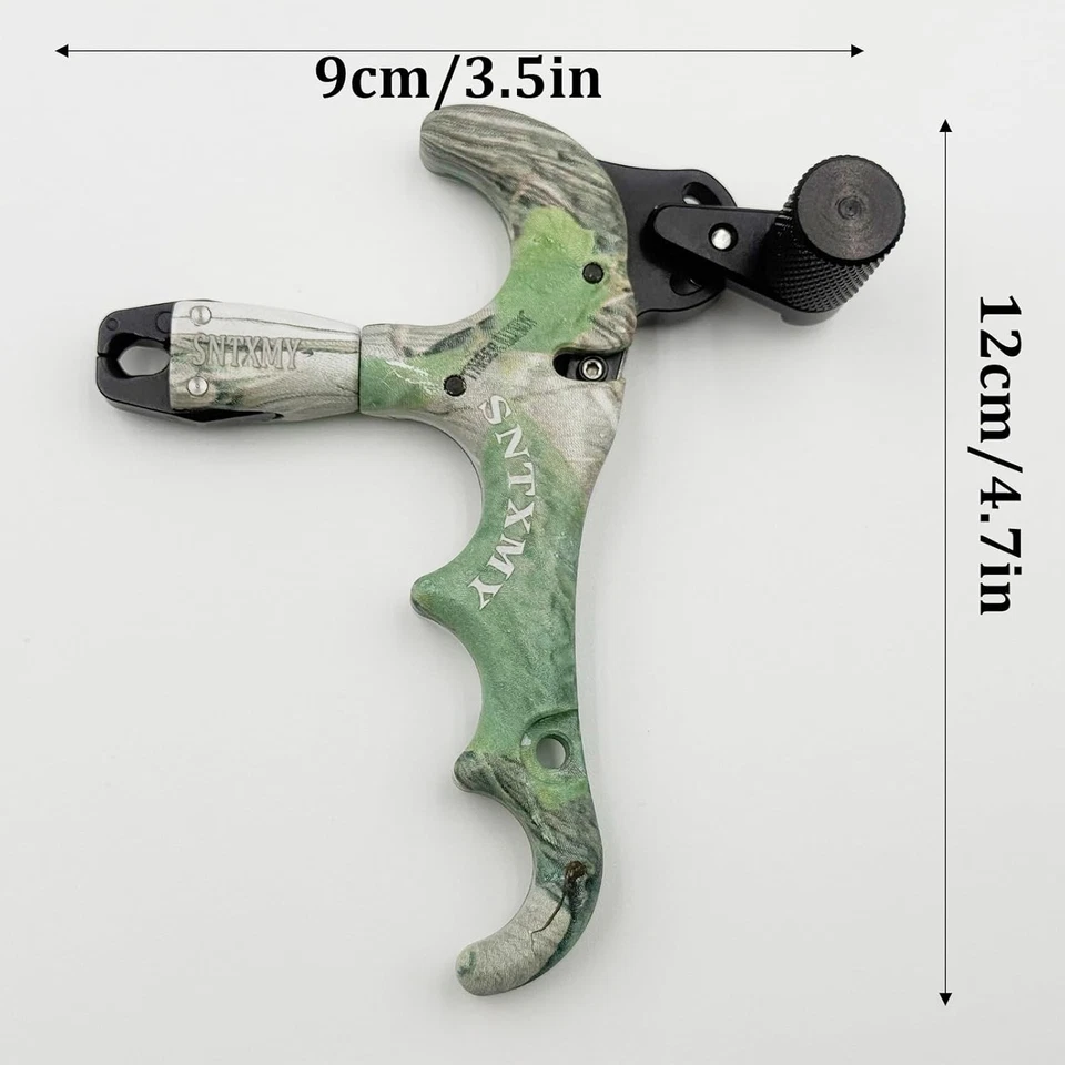 Archery Release Trigger Camo Aluminum 4 Finger for Compound Bows - Image 4 of 4
