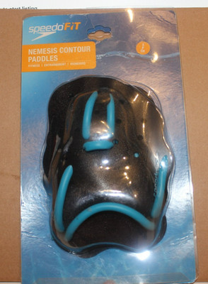 SpeedoFIT Nemesis Contour Paddles Fitness paddle for all swimming levels New!