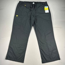 WonderWink 5046 Orgins Womens Tango 7 Pocket Scrub Pant Black XL
