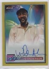 2021 Topps Finest Gold Refractor 47/50 Willie Anderson #FA-WA Auto ow1