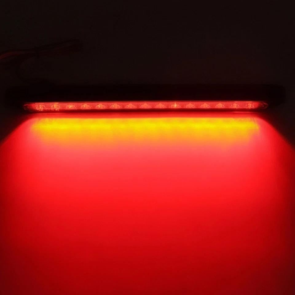 2X 10" 15-LED reboque de tira de caminhão 3ª luzes de freio traseira barra de luz traseira DRL - Imagem 4 de 4