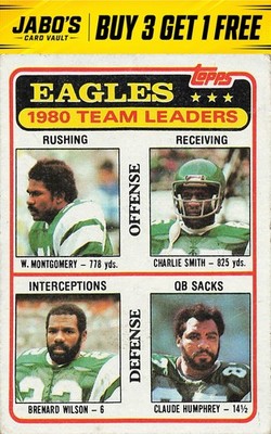 1981 Topps #507 Wilbert Montgomery / Charlie Smith / Brenard Wils