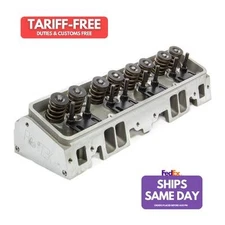 Flo-Tek 102-505, One Natural Aluminum Sbc 180Cc Alum Cyl Head 64Cc 2.02/1.60 S/P