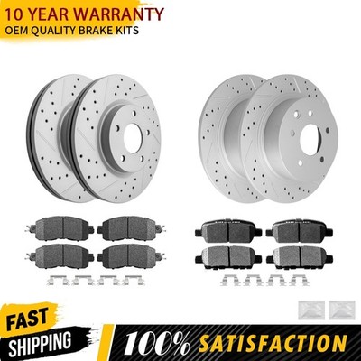 11.65'' Front & 11.46'' Rear Disc Rotors Brake Pads For 2013 - 2020 Nissan Altima