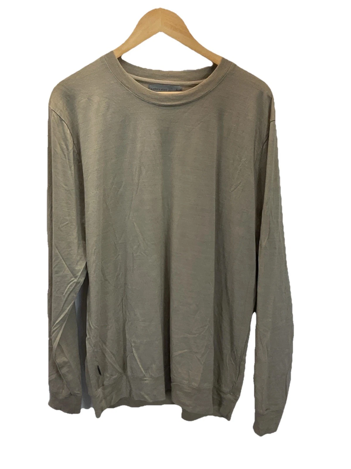 Icebreaker Shirt Mens L Merino Wool Base Layer Long Sleeve Crew Neck L Brown
Opens in a new window o