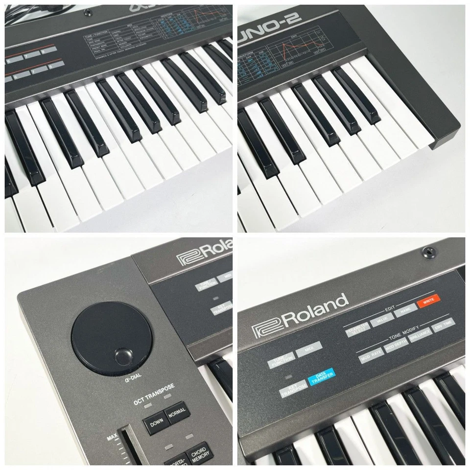 Roland Polyphonic Synthesizer Alpha Juno 2 61 Key Synth Keyboard Working Used - Image 3 of 4