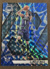 LaMelo Ball Reactive Blue Mosaic Prizm 2024-25 Panini Mosaic #190 Hornets