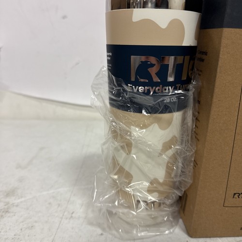 Arctic Tumbler w/ Lid & Straw - 28 oz, Stainless Steel, Brown Cowhide - Picture 2 of 4