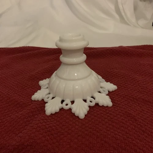 Vintage Westmoreland Ring and Petal Milk Glass Candlestick Holder Replacement