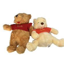 Disney Store Exclusive Winnie the Pooh Bear Plush Stuffed Animal Lot Of 2