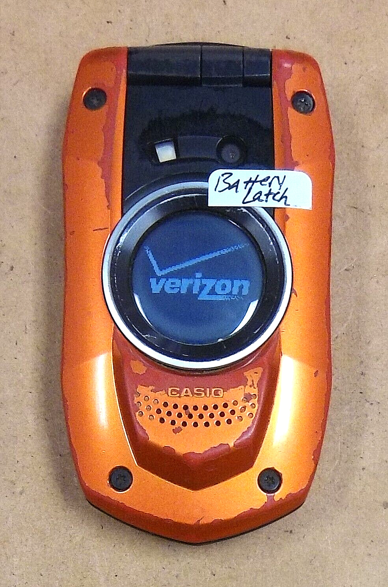 Casio Gz'One Boulder C711 - Orange ( Verizon ) Very Rare Flip